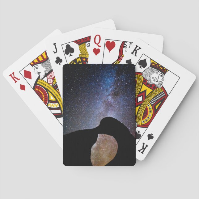 Milky way at night, California Playing Cards (Back)