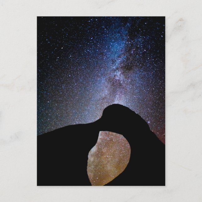 Milky way at night, California Postcard (Front)