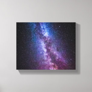 Milky way bright colours canvas print