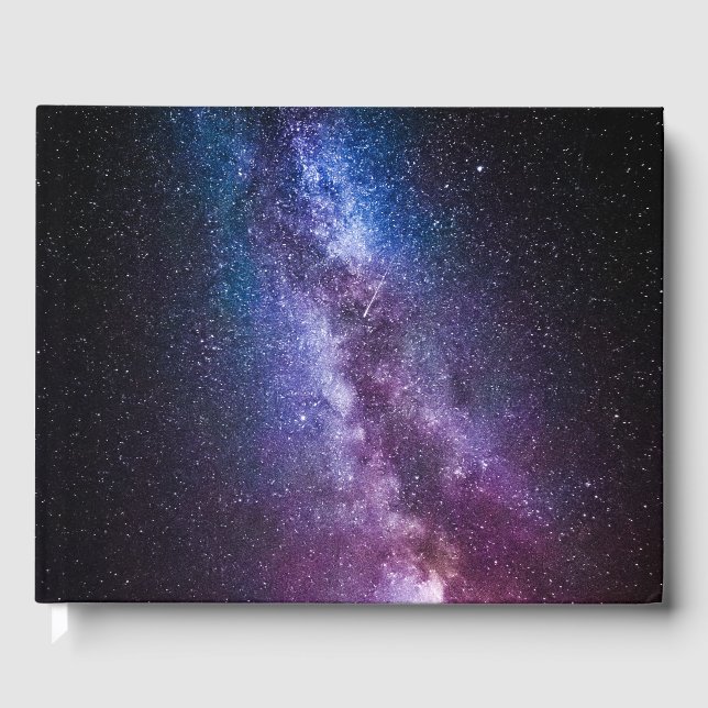 Milky way bright colours guest book (Front)