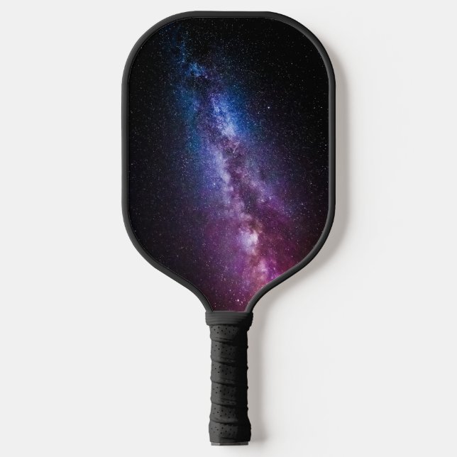 Milky way bright colours pickleball paddle (Front)
