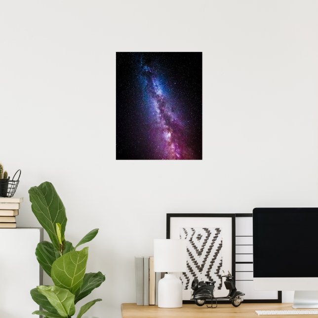 Milky way bright colours poster (Home Office)