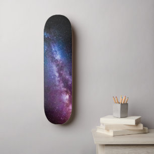 Milky way bright colours skateboard