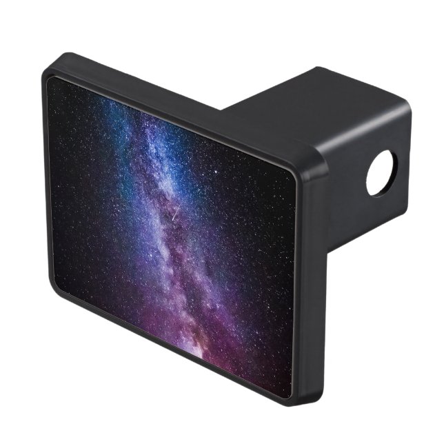Milky way bright colours trailer hitch cover (Top Right)