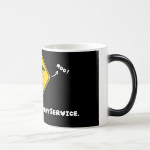 "Milky Way Delivery" Cow Abduction Funny Magic Mug