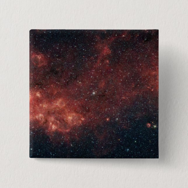Milky Way Galaxy 2 Inch Square Button (Front)