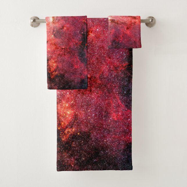 Milky Way Galaxy Bath Towel Set (Insitu)