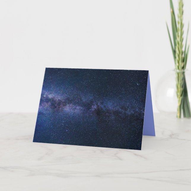 milky way galaxy greeting card (Front)