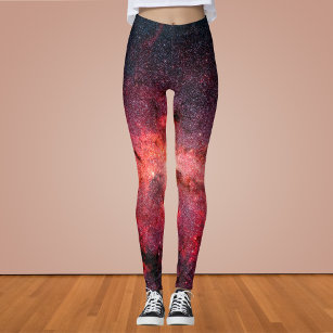 Milky Way Galaxy Space Leggings, Art Printed Science Theme Pants Nebula  NASA Astronaut Hubble Space Telescope, Custom Nerd Culture Geek Wear -   Canada