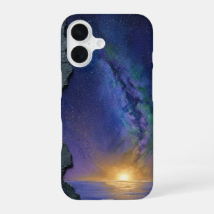 Milky Way Galaxy Ocean Sunset Aesthetic iPhone Cas 16 Case