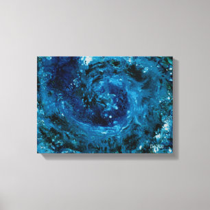 Milky Way Galaxy Rainart Gallery Wrapped Canvas Print