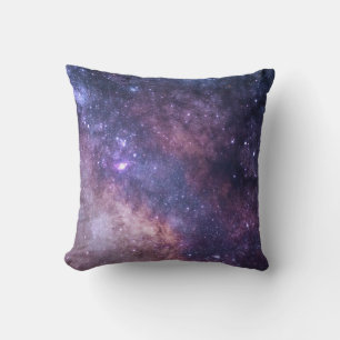 Milky Way galaxy sky space stars universe trendy Throw Pillow