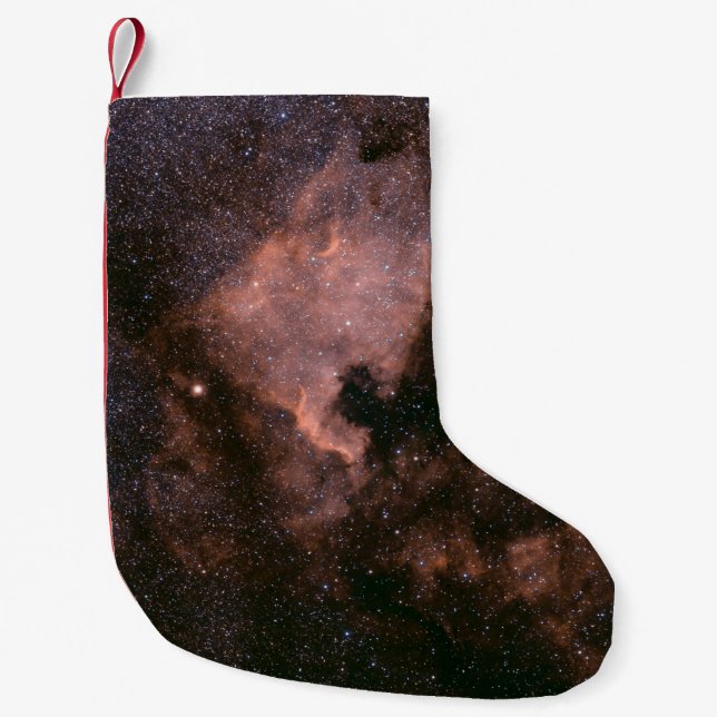 Milky way galaxy small christmas stocking (Front)
