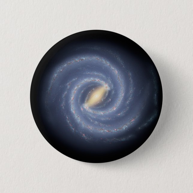 Milky Way Galaxy Space NASA 2 Inch Round Button (Front)