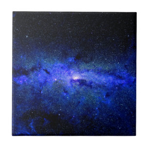 Milky Way Galaxy Space Photo Tile