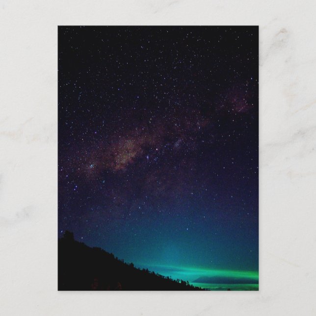 Milky Way Galaxy Starry Night Sky Celestial Postcard (Front)