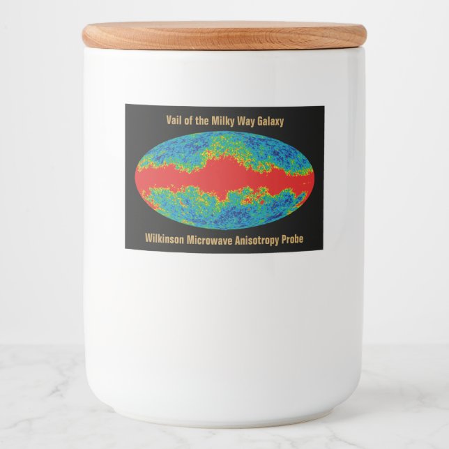 Milky Way Galaxy Veil Over WMAP Universe   Food Label (Front)