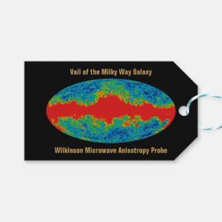 Milky Way Galaxy Veil Over WMAP Universe   Gift Tags