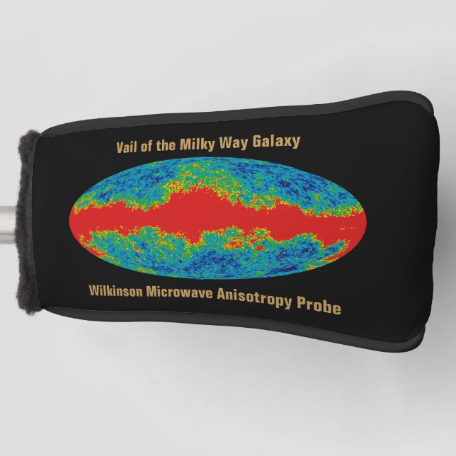 Milky Way Galaxy Veil Over WMAP Universe   Golf Head Cover (Front)