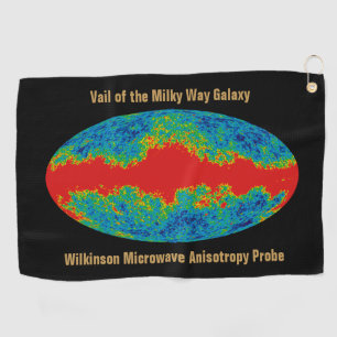 Milky Way Galaxy Veil Over WMAP Universe Golf Towel