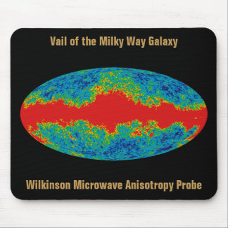 Milky Way Galaxy Veil Over WMAP Universe Mouse Pad