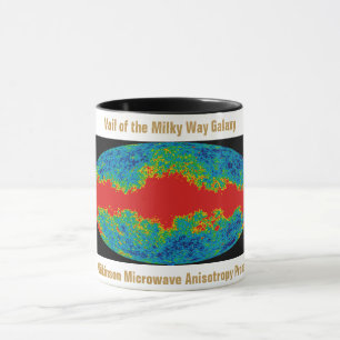 Milky Way Galaxy Veil Over WMAP Universe   Mug