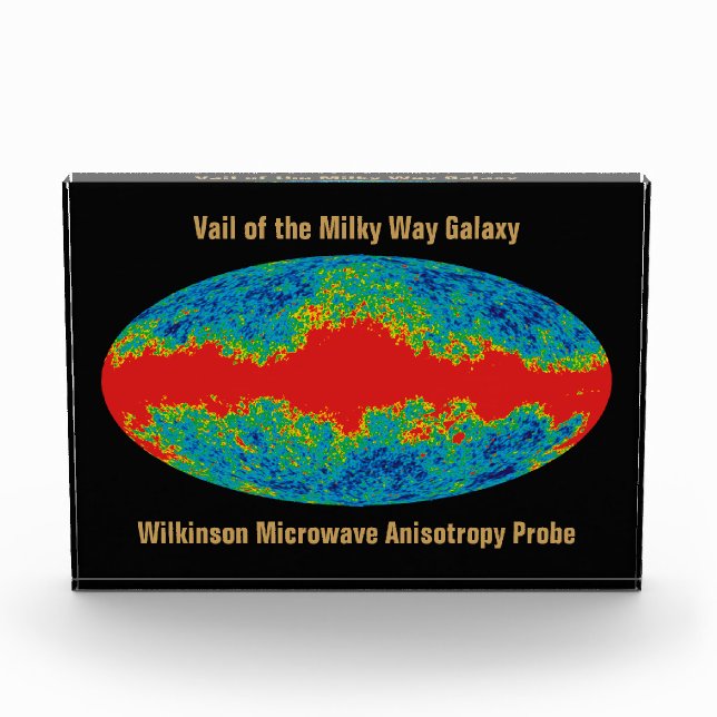Milky Way Galaxy Veil Over WMAP Universe   Photo Block (Front)