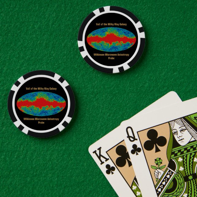 Milky Way Galaxy Veil Over WMAP Universe   Poker Chips (Poker Table (Double))