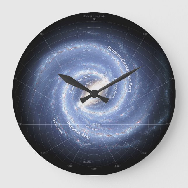 "MILKY WAY" LARGE CLOCK (Front)