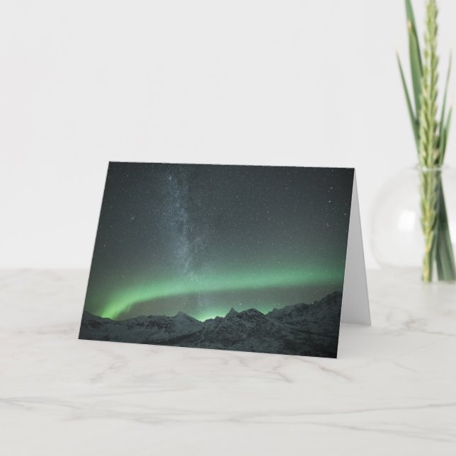 Milky Way Northern Lights Card (Front)