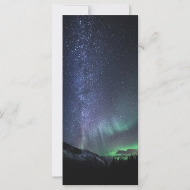 Milky Way Northern Lights Card (Front)