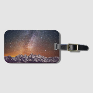 Milky Way over Grand Teton Luggage Tag