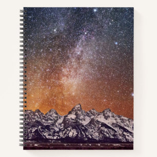 Milky Way over Grand Teton Notebook