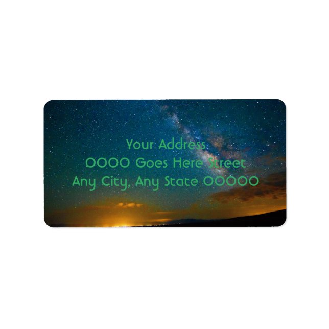 Milky Way over Taos, New Mexico Label (Front)