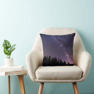 Milky Way Rose Valley, California Throw Pillow