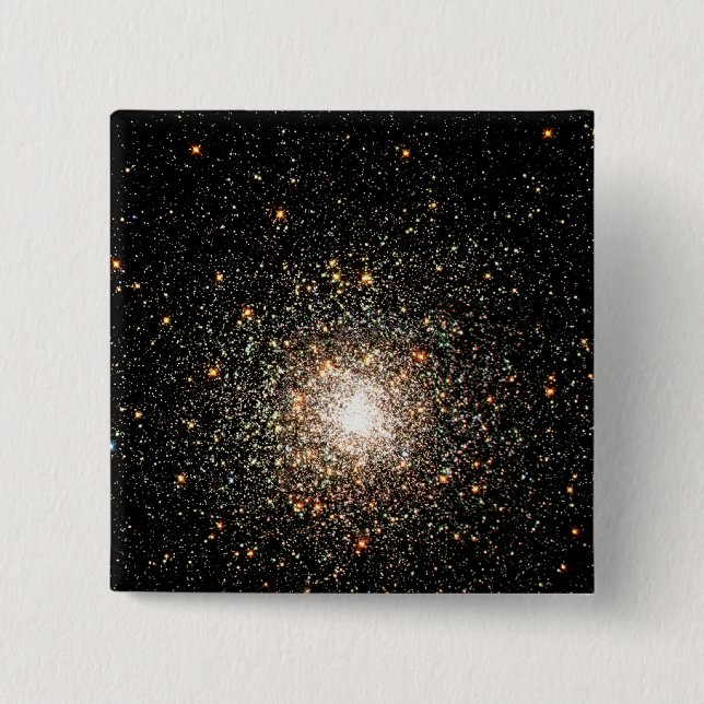 Milky Way Star Cluster 2 Inch Square Button (Front)
