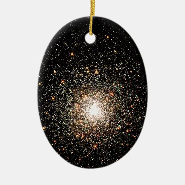 Milky Way Star Cluster Ceramic Ornament (Front)