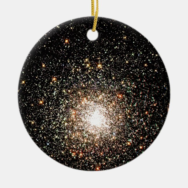 Milky Way Star Cluster Ceramic Ornament (Front)