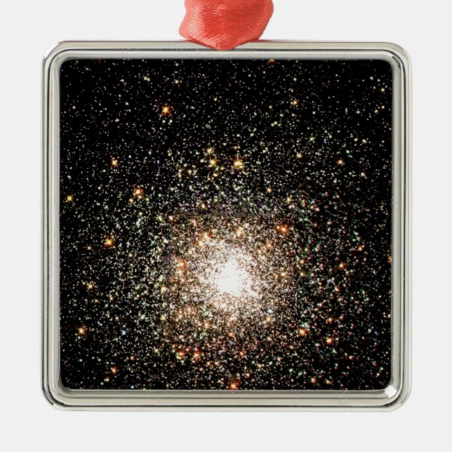 Milky Way Star Cluster Metal Ornament (Front)