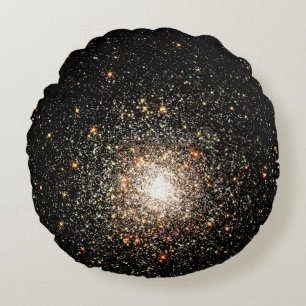Milky Way Star Cluster Round Pillow