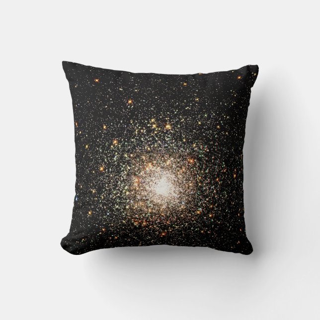 Milky Way Star Cluster Throw Pillow (Front)