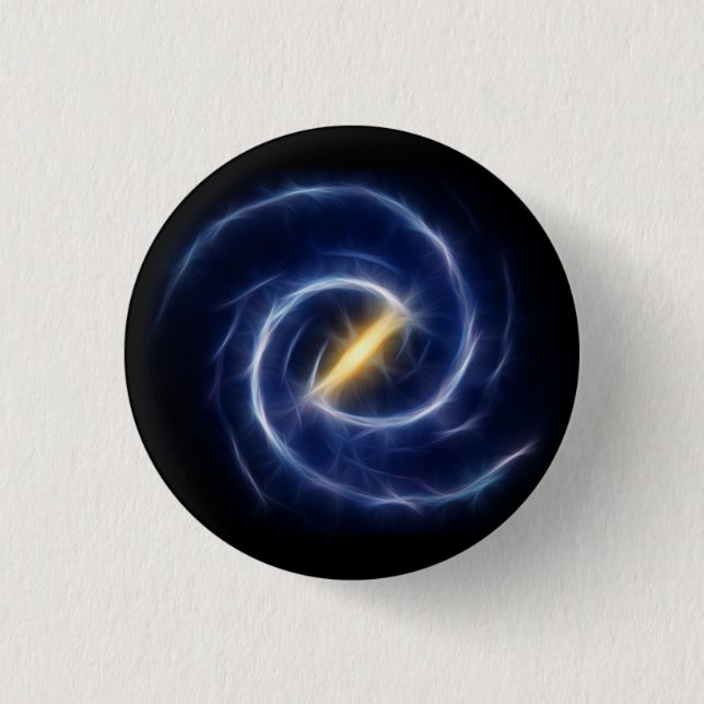 Milky Way Stars Spiral Galaxy 1 Inch Round Button (Front)
