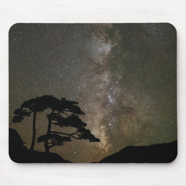 Milky Way with Tree | Ouray Colorado Mouse Pad (Front)