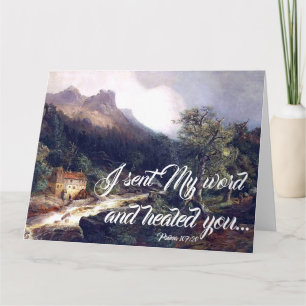 Mill Alps River Gods Word Heals Big Greeting Card