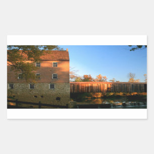 Mill and Covered Bridge Sticker