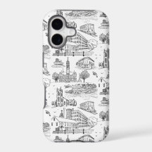 Mill City Toile (Lowell, MA) Black/White