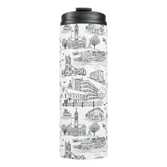 Mill City Toile Thermal Tumbler (Front)