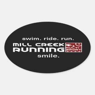 Mill Creek Club Oval Stickers