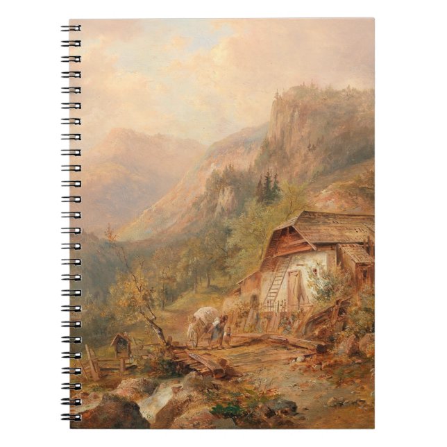 Mill near Steierling, Upper Austria Emil Barbarini Notebook (Front)