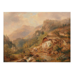 Mill near Steierling, Upper Austria Emil Barbarini Poster